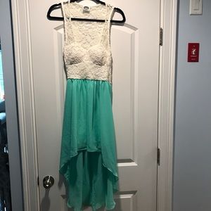 High-Low Lace Dress